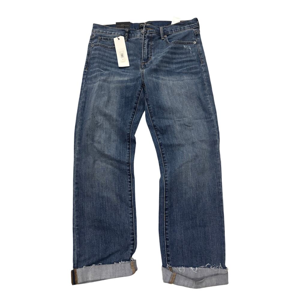 Banana Republic 29 girlfriend Jean blue mid rise straight hip and thigh nwt
